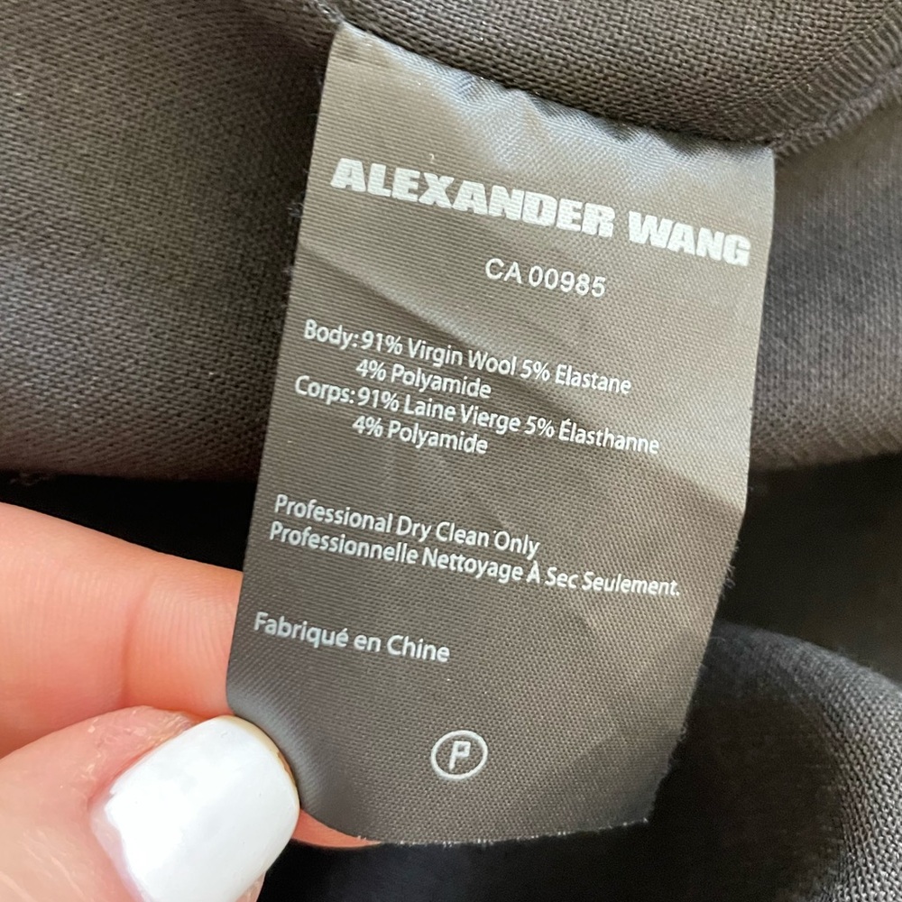ALEXANDER WANG SNAP FRONT STUD DRESS DUSTER - Picture 13 of 16